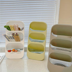Chopsticks Storage Box with Drain Spoon Rack Organizers
