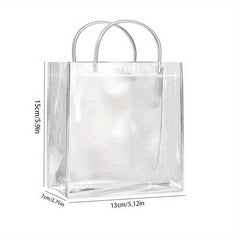 3pcs Transparent PVC Tote Gift Bags