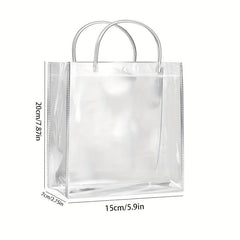 3pcs Transparent PVC Tote Gift Bags