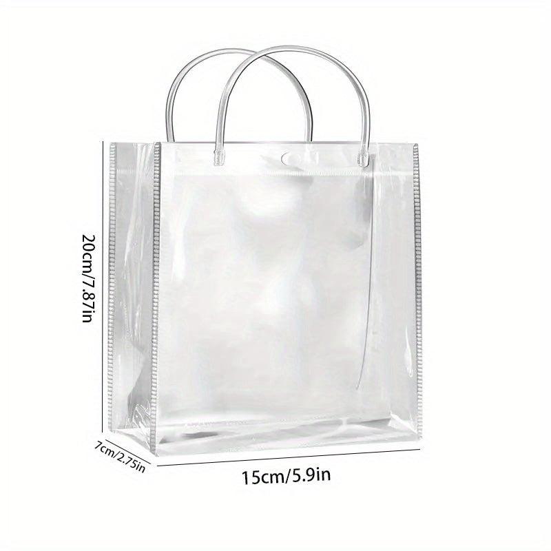 3pcs Transparent PVC Tote Gift Bags