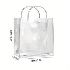 3pcs Transparent PVC Tote Gift Bags