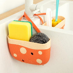 Cheese Pattern Sink Hanging Bag Keep Kitchen Sink Clean & Organized