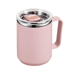 Stainless Steel Travel Mug Insulated with Handle & Lid