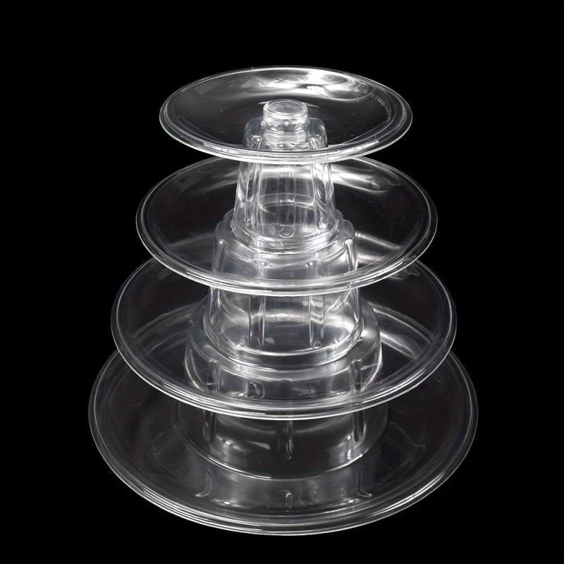 6pcs Layers Macaron Tower Cake Shelf with Dust Cover