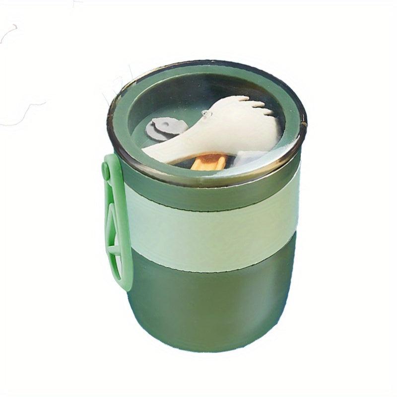 Leak proof Breakfast Cup 450ml with Spoon