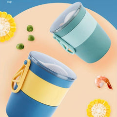 Leak proof Breakfast Cup 450ml with Spoon
