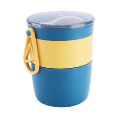 Leak proof Breakfast Cup 450ml with Spoon