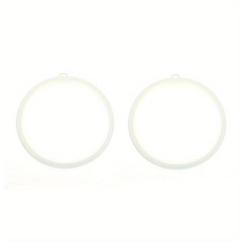 2pcs Silicone Lids Microwave Safe Splash Proof Universal Sealing Home Kitchen