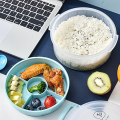 Double Layer Plastic Lunch Box for Teenagers and Workers