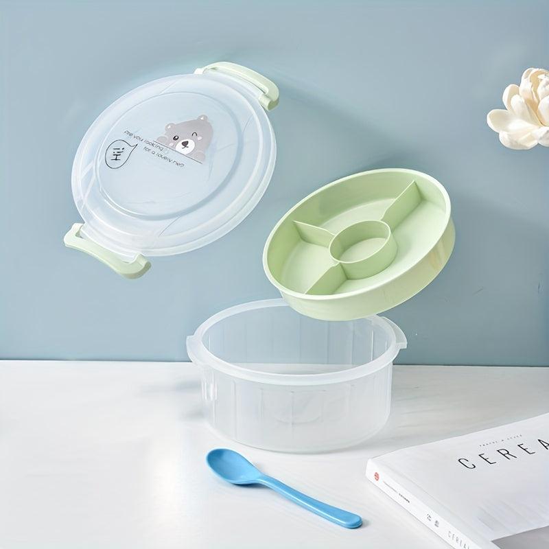Double Layer Plastic Lunch Box for Teenagers and Workers