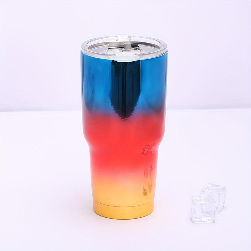 304 Stainless Steel Gradient Ice Tumbler 30oz Car Cup