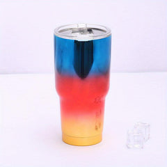 304 Stainless Steel Gradient Ice Tumbler 30oz Car Cup