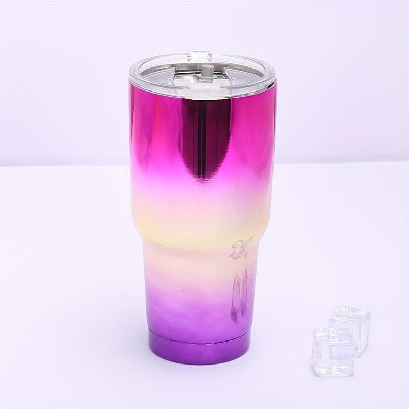 304 Stainless Steel Gradient Ice Tumbler 30oz Car Cup