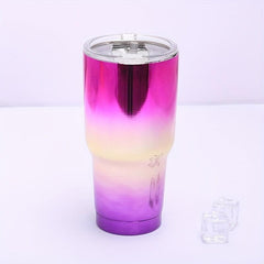 304 Stainless Steel Gradient Ice Tumbler 30oz Car Cup