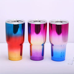 304 Stainless Steel Gradient Ice Tumbler 30oz Car Cup
