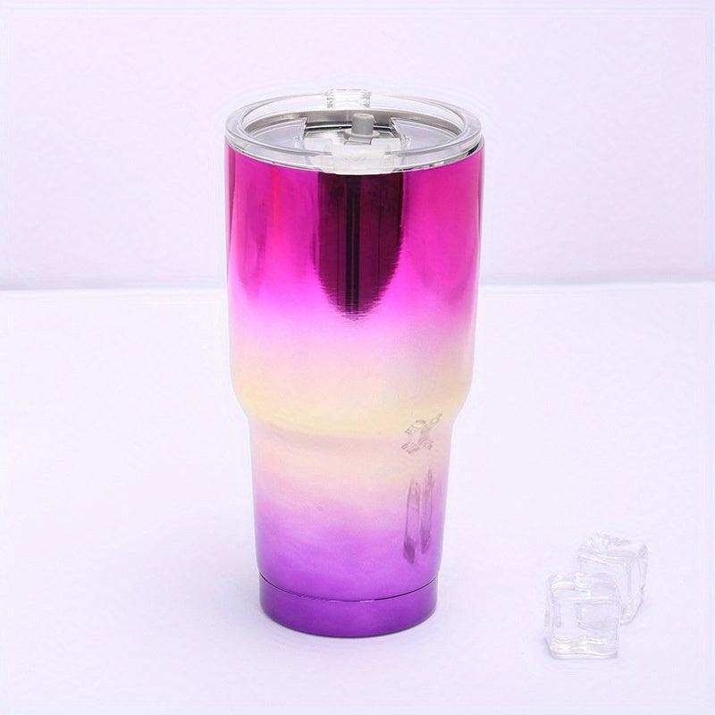 304 Stainless Steel Gradient Ice Tumbler 30oz Car Cup