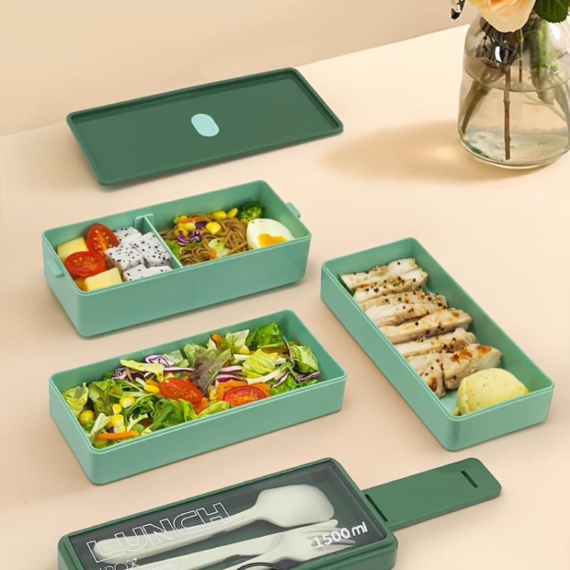 Large Capacity Three Layer Lunch Box Leakproof Food Container