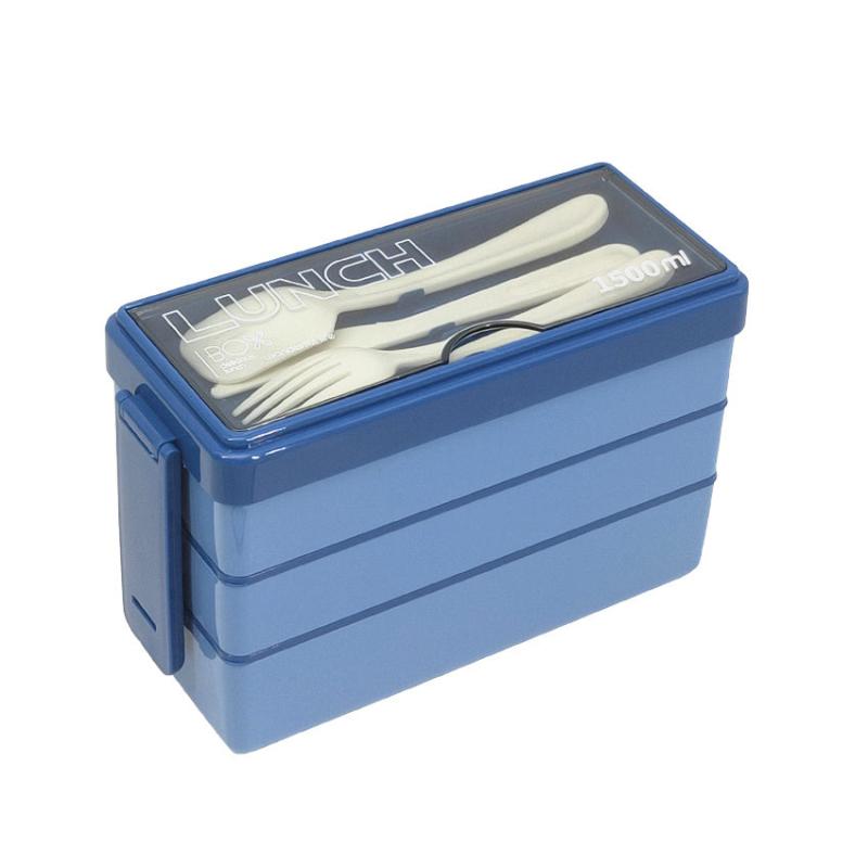 Large Capacity Three Layer Lunch Box Leakproof Food Container