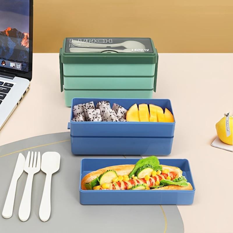 Large Capacity Three Layer Lunch Box Leakproof Food Container