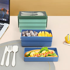 Large Capacity Three Layer Lunch Box Leakproof Food Container