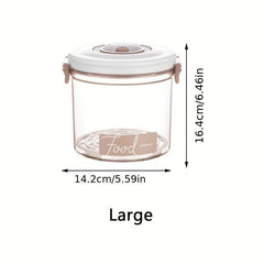 Round Vacuum Preservation Box Sealed Storage Can Refrigerator Fruit Vegetable