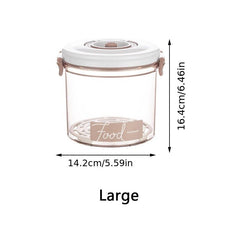 Round Vacuum Preservation Box Sealed Storage Can Refrigerator Fruit Vegetable