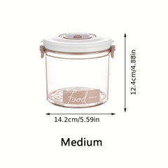 Round Vacuum Preservation Box Sealed Storage Can Refrigerator Fruit Vegetable