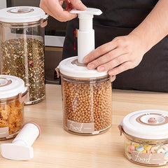 Round Vacuum Preservation Box Sealed Storage Can Refrigerator Fruit Vegetable