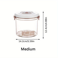 Round Vacuum Preservation Box Sealed Storage Can Refrigerator Fruit Vegetable