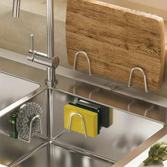 Sponge Rack Punching Water Pool Wire Ball Rag Sponge Drain Rack Sink Storage