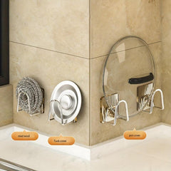 Sponge Rack Punching Water Pool Wire Ball Rag Sponge Drain Rack Sink Storage