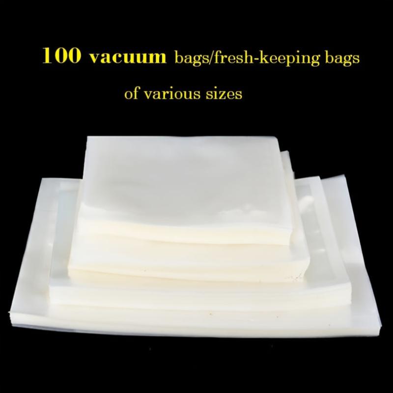 100pcs Vacuum Sealer Bags Food Packaging Bags Plastic Sealing Bags