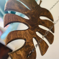 Monstera Wine Rack Hanging Glass Ceiling Bracket Household Storage