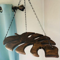 Monstera Wine Rack Hanging Glass Ceiling Bracket Household Storage