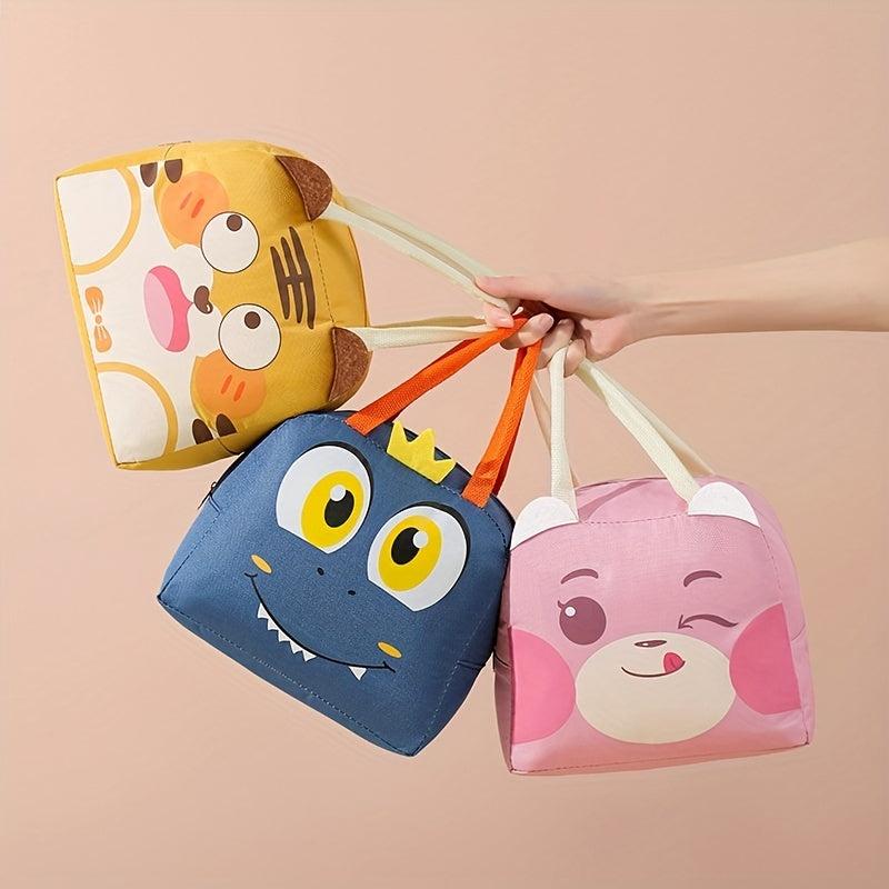 Insulated Cartoon Bento Bag Multifunctional Lunch Bag Waterproof Hand Washable