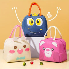Insulated Cartoon Bento Bag Multifunctional Lunch Bag Waterproof Hand Washable