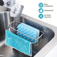 Stainless Steel Sink Sponge Storage Rack
