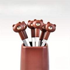 Cartoon Fruit Fork Toothpick Collection - Bear Mooncake Fork