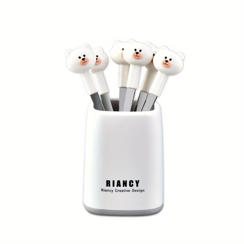 Cartoon Fruit Fork Toothpick Collection - Bear Mooncake Fork