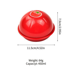 Tomato Plastic Storage Box 450ml Food Saver Container