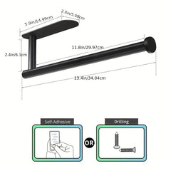 Single Hand Operable Paper Towel Rack Wall Mount