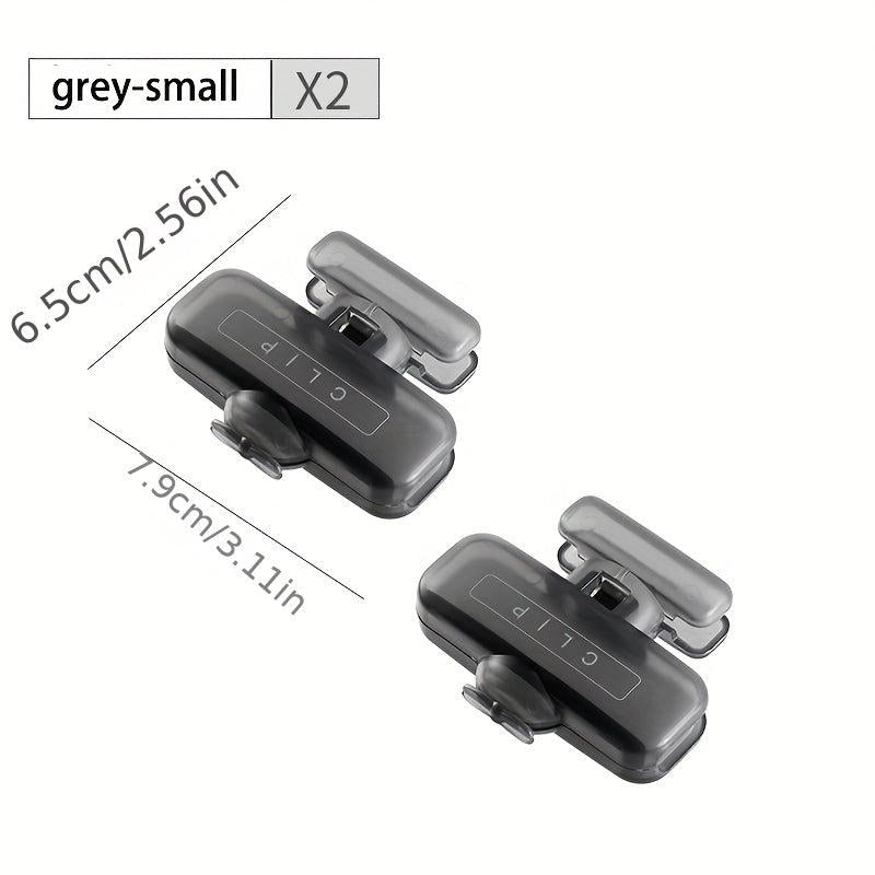 2pcs Food Bag Clip Seal Clip Household Sealing Strip Plastic Bag