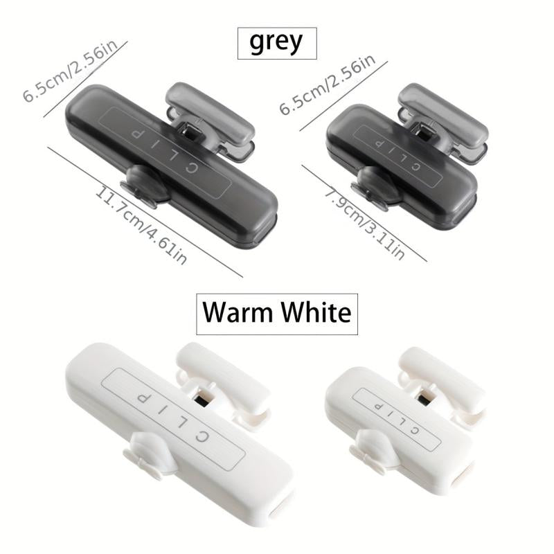 2pcs Food Bag Clip Seal Clip Household Sealing Strip Plastic Bag