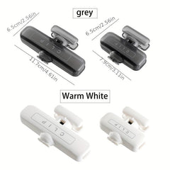 2pcs Food Bag Clip Seal Clip Household Sealing Strip Plastic Bag