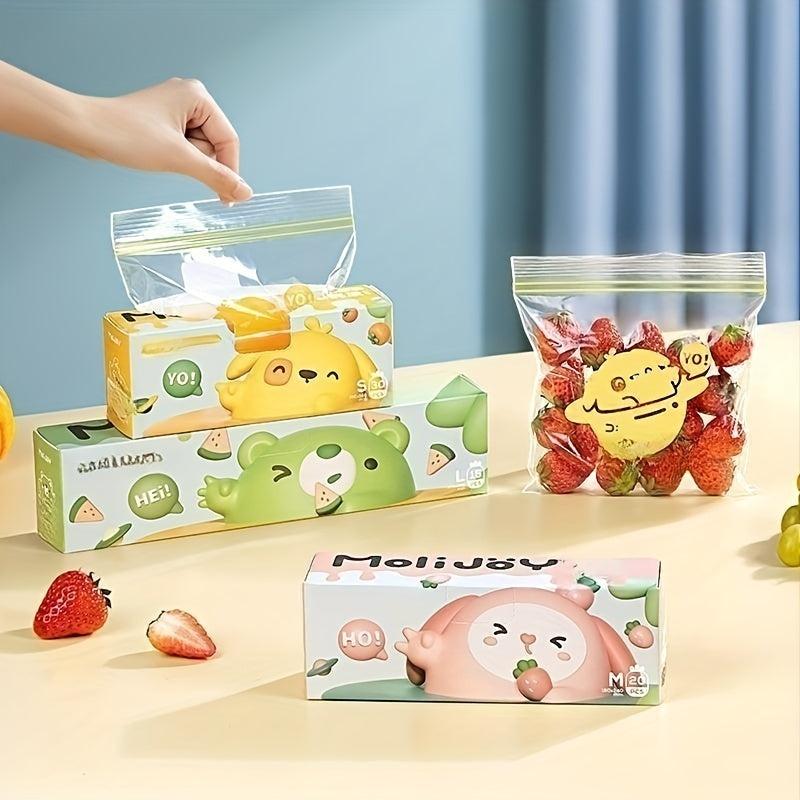 Reusable Storage Zipper Bag Sub Packaging Bag Fresh keeping Bag Leak Proof Freez