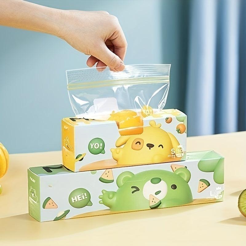 Reusable Storage Zipper Bag Sub Packaging Bag Fresh keeping Bag Leak Proof Freez
