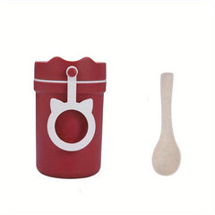 Insulated Breakfast Cup with Spoon Anti Scalding Sealable