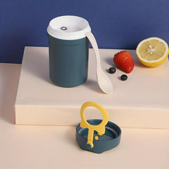 Insulated Breakfast Cup with Spoon Anti Scalding Sealable