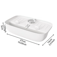 Silicon Sink Sponge Rag Drainer Rack Anti-splash Dish Gadget Holder