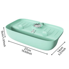 Silicon Sink Sponge Rag Drainer Rack Anti-splash Dish Gadget Holder